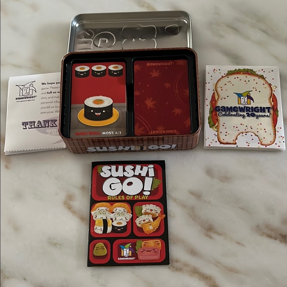 EUC Sushi Go! Card Game by Gamewright - Picture 3 of 12